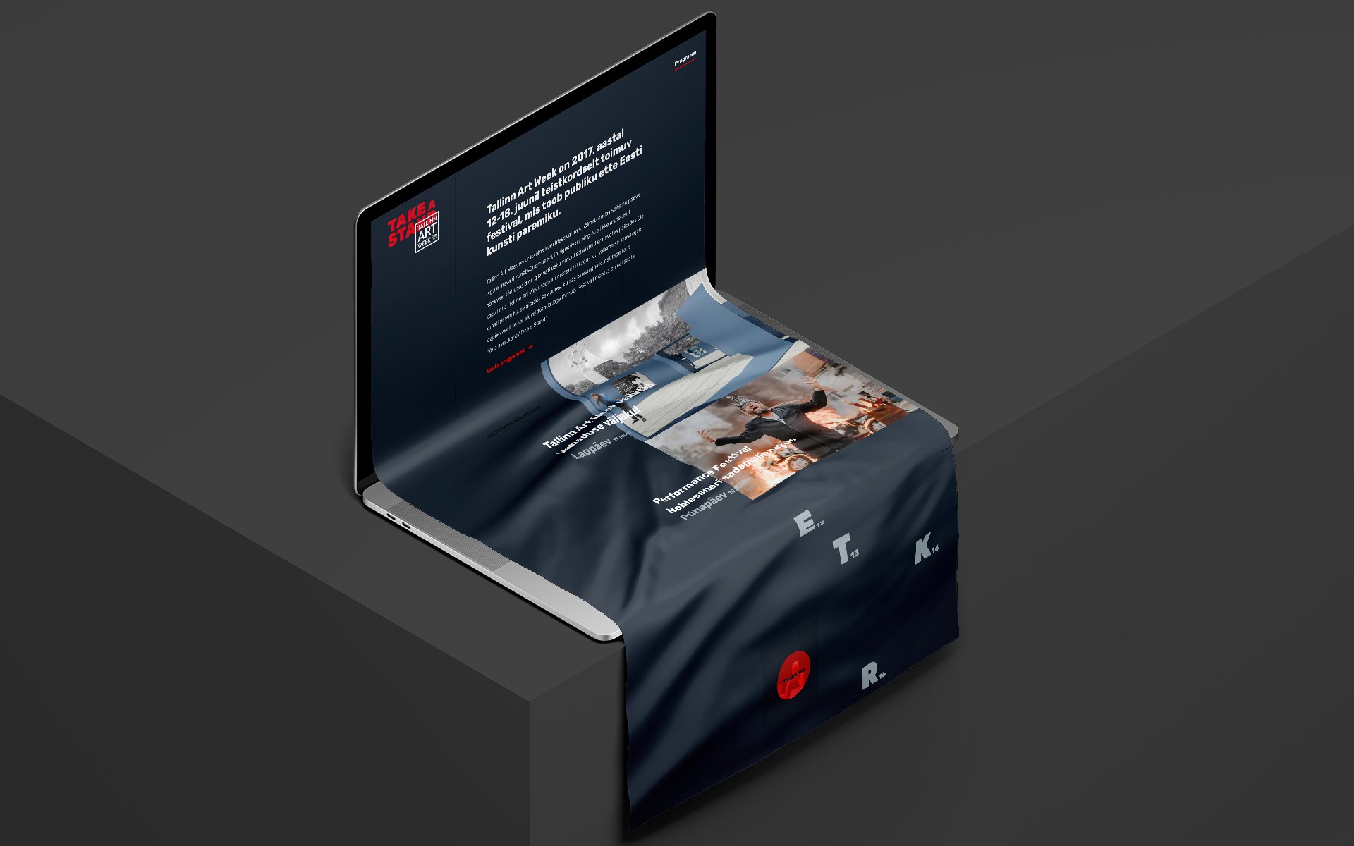 Tallinn Art Week Tallinn Art Week kodulehekülje kujundus